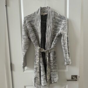 Loft Small textured black and white jacket